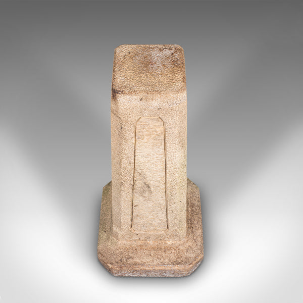 Antique Garden Bird Bath, English, Stone, Pedestal, Trough, Outdoor, Edwardian