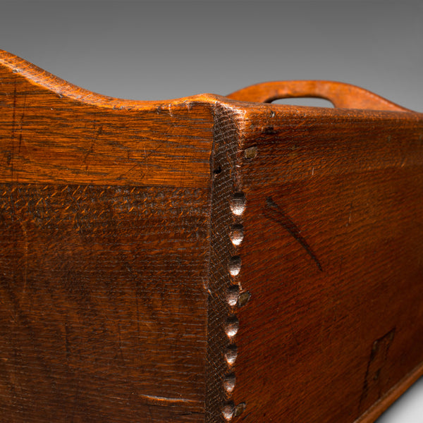 Antique Cheese Carrying Box, English, Oak, Garden Produce Tray, Georgian, C.1800
