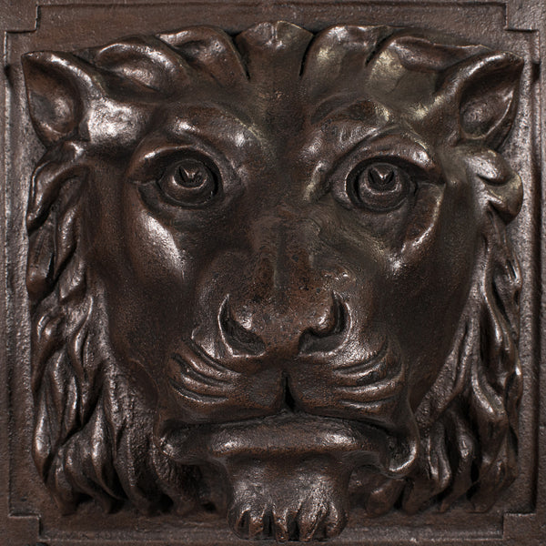 Heavy Antique Country House Lion Wall Plaque, English, Decor, Relief, Victorian