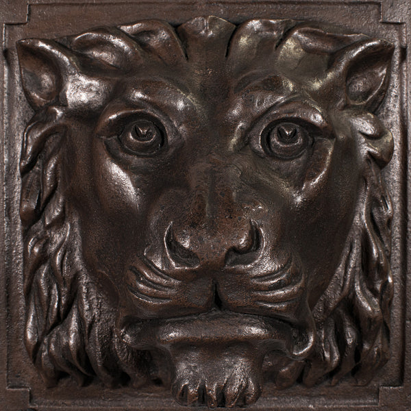 Heavy Antique Country House Lion Wall Plaque, English, Decor, Relief, Victorian