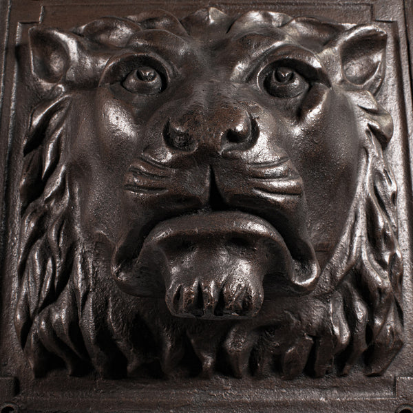 Heavy Antique Country House Lion Wall Plaque, English, Decor, Relief, Victorian