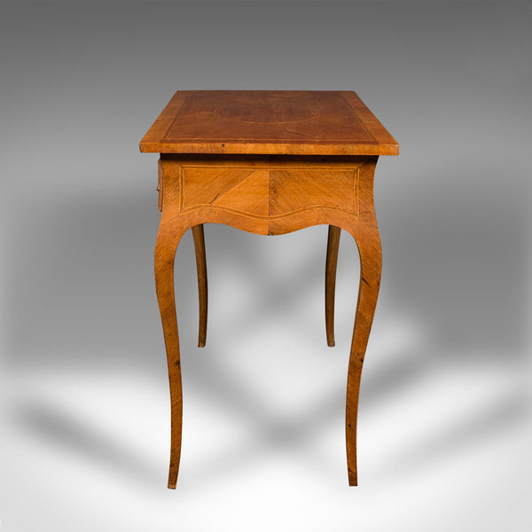Antique Bureau Plat, French, Walnut, Writing Desk, Louis XV Revival, Victorian