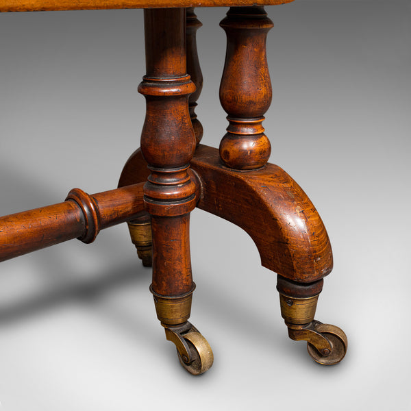 Antique Sutherland Table, English, Walnut, Gate Leg, Occasional, Regency, C.1830