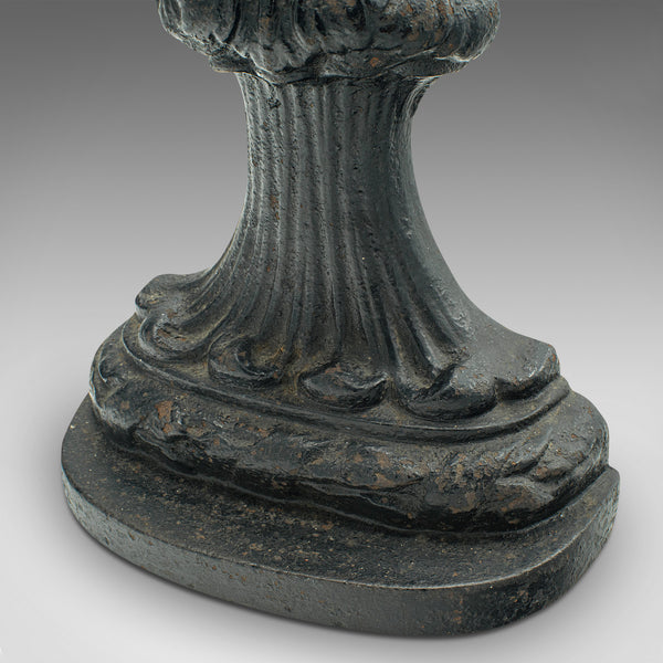 Antique Decorative Doorstop, English Cast Iron, Art Nouveau Door Keep, Victorian