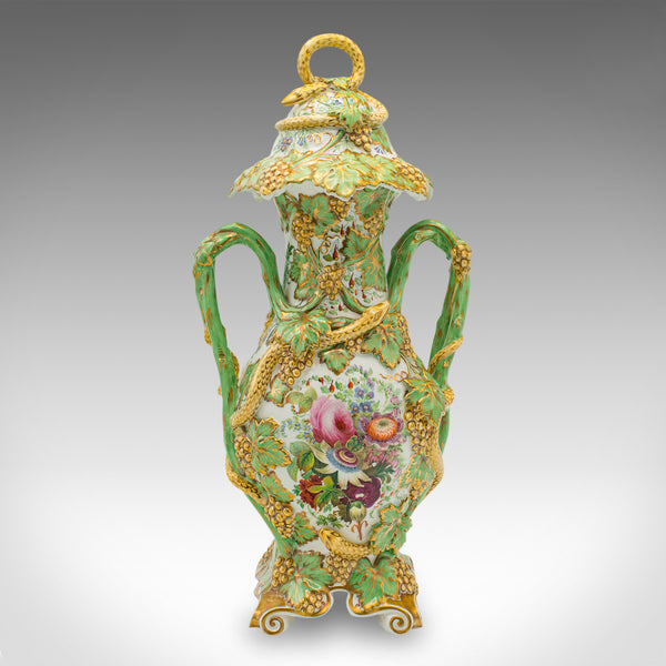 Vintage Decorative Vase, German, Ceramic, Baluster Urn, Art Deco, Mid Century