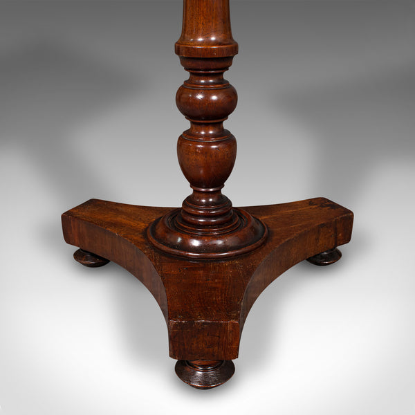 Antique Tilting Lamp Table, English, Flame, Occasional, Side, Regency, C.1820