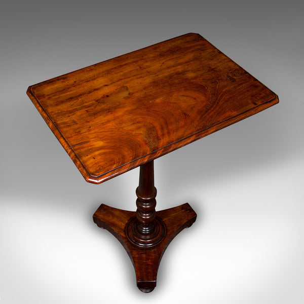 Antique Tilting Lamp Table, English, Flame, Occasional, Side, Regency, C.1820