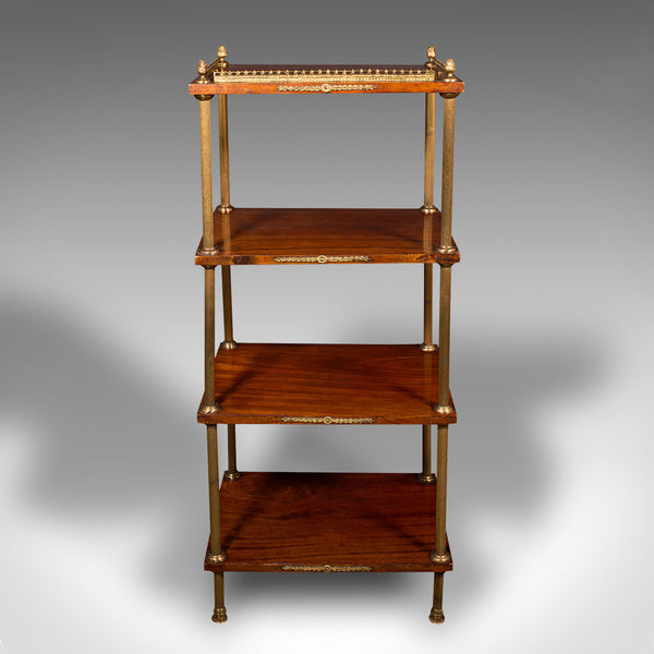 Antique Etagere, French, 4 Tier Whatnot, Empire Style, Stand, Victorian, C.1900