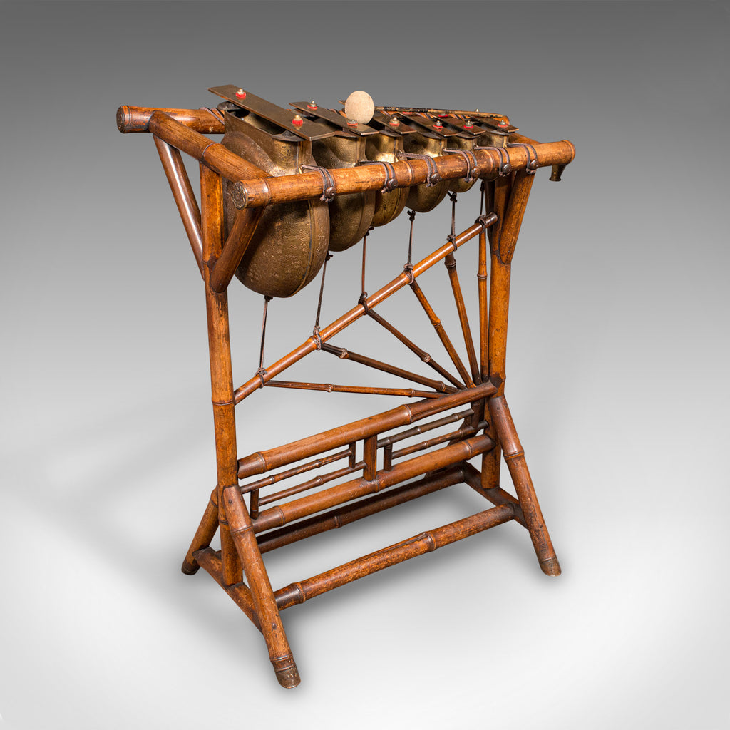 Musical Instruments 1900 Antique Xylophone, English, Bronze, Bamboo, Musical Instrument ...