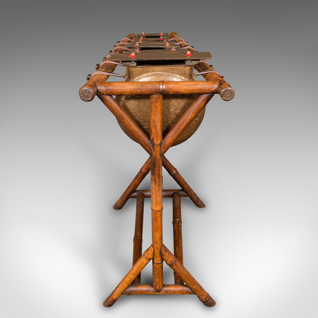 Antique Xylophone, English, Bronze, Bamboo, Musical Instrument ...