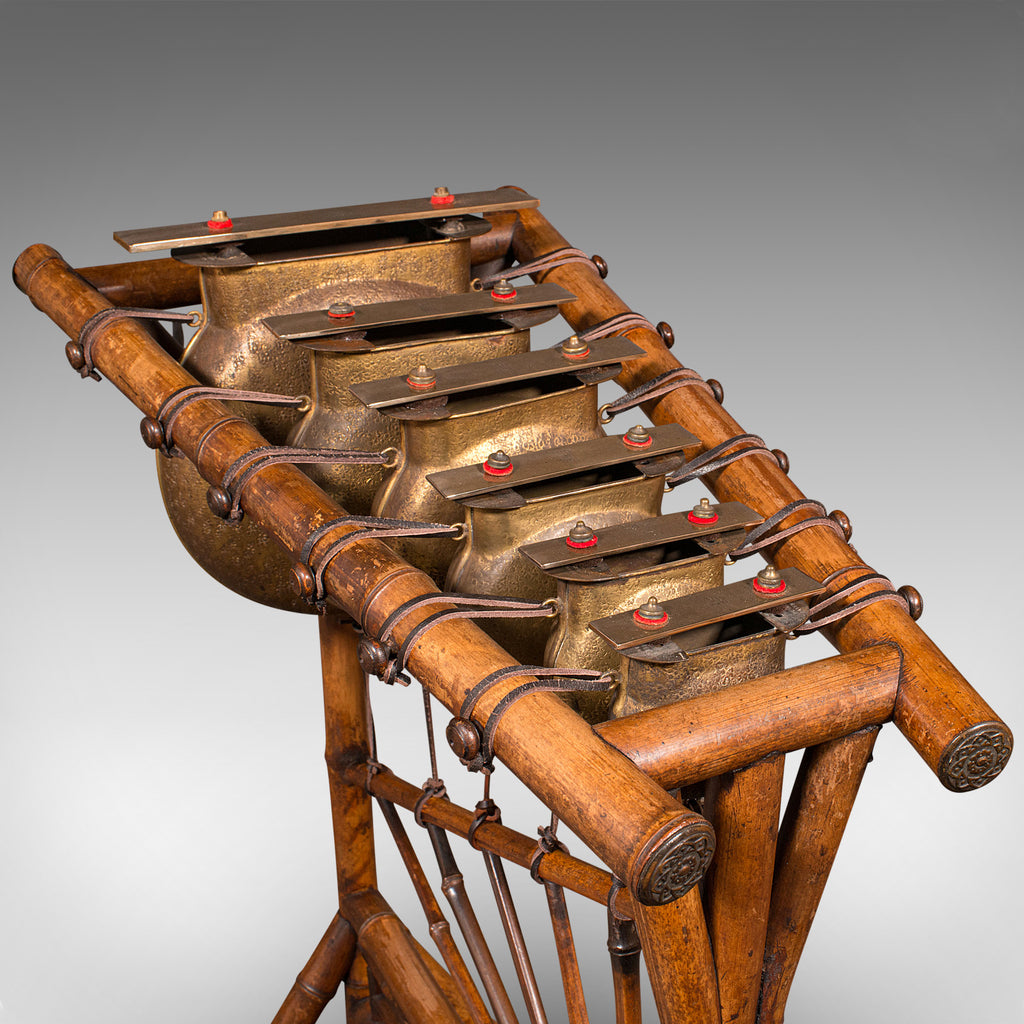 Antique Xylophone, English, Bronze, Bamboo, Musical Instrument ...