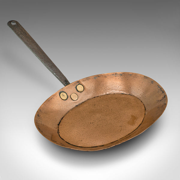 Antique Fireside Warming Pan, English, Copper, Decorative, Georgian, Circa 1750