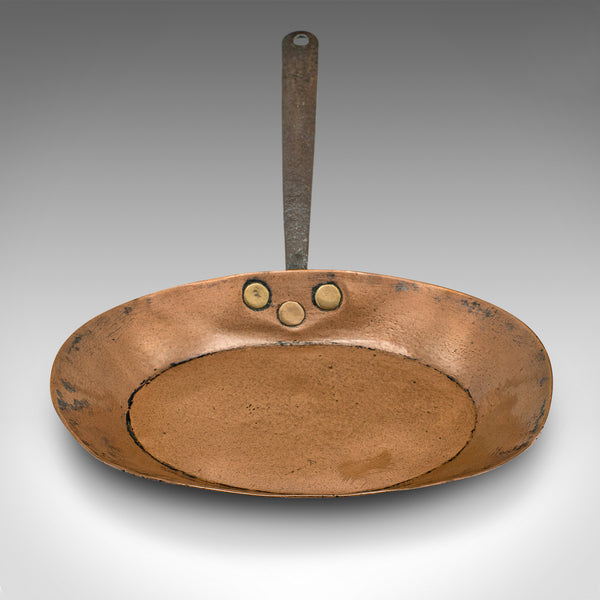 Antique Fireside Warming Pan, English, Copper, Decorative, Georgian, Circa 1750