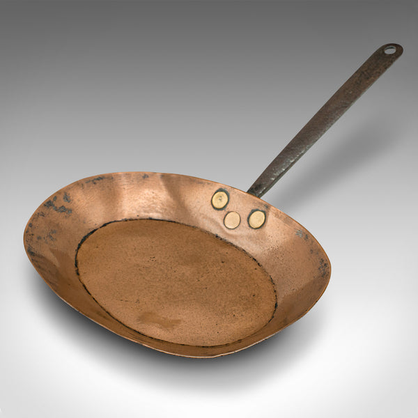 Antique Fireside Warming Pan, English, Copper, Decorative, Georgian, Circa 1750