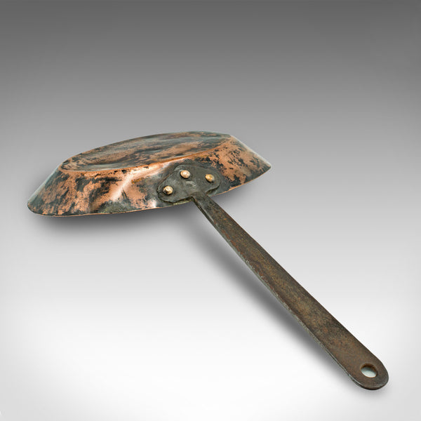 Antique Fireside Warming Pan, English, Copper, Decorative, Georgian, Circa 1750