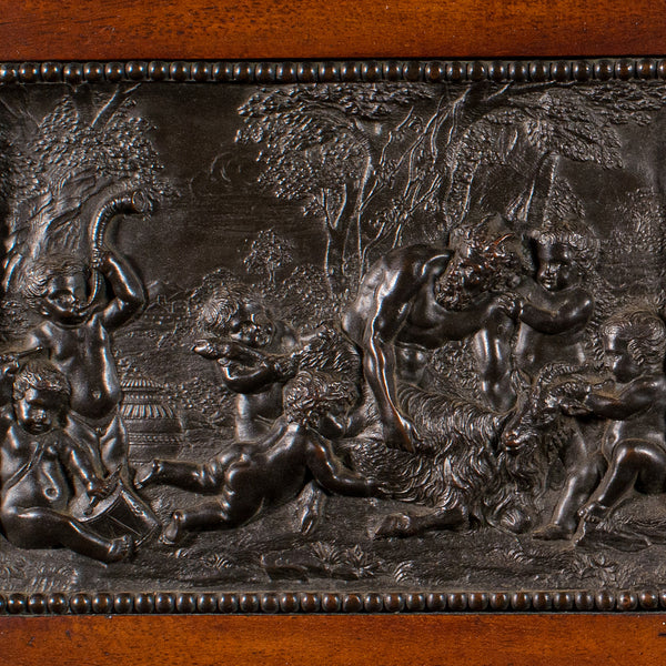 Antique Bacchanalian Frieze, Italian, Bronze, Grand Tour, Victorian, Circa 1850