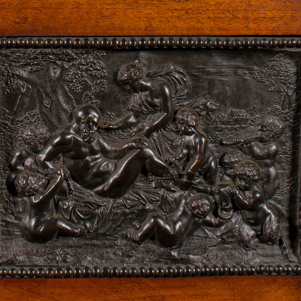 Antique Bacchanalian Frieze, Italian, Bronze, Grand Tour, Victorian, Circa 1850