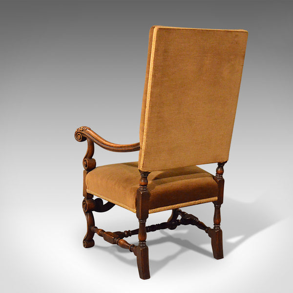 Antique Elbow Chair, English, Walnut, Armchair, Victorian, Circa 1880 - London Fine Antiques