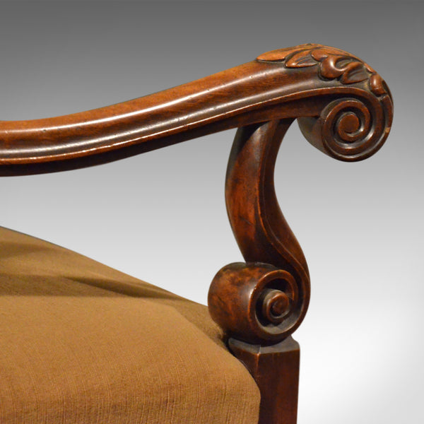Antique Elbow Chair, English, Walnut, Armchair, Victorian, Circa 1880 - London Fine Antiques