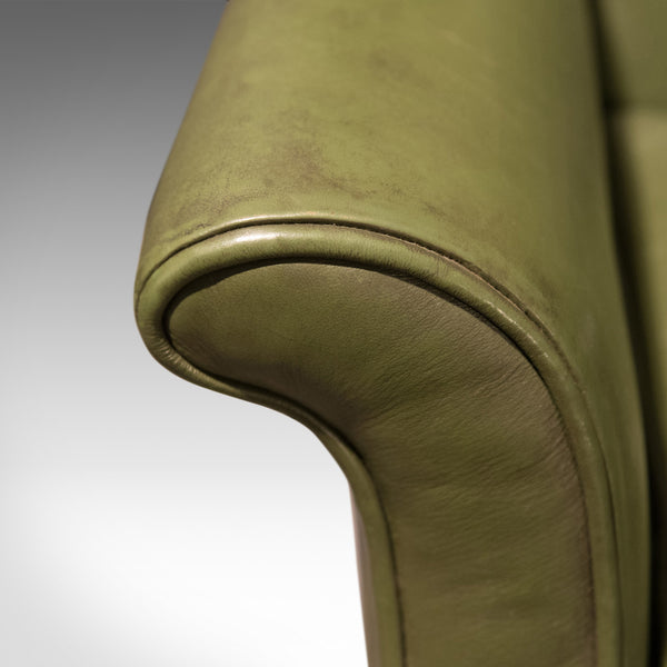 Large Antique Wing Back Armchair, English, Leather, Club Chair, Circa 1900 - London Fine Antiques
