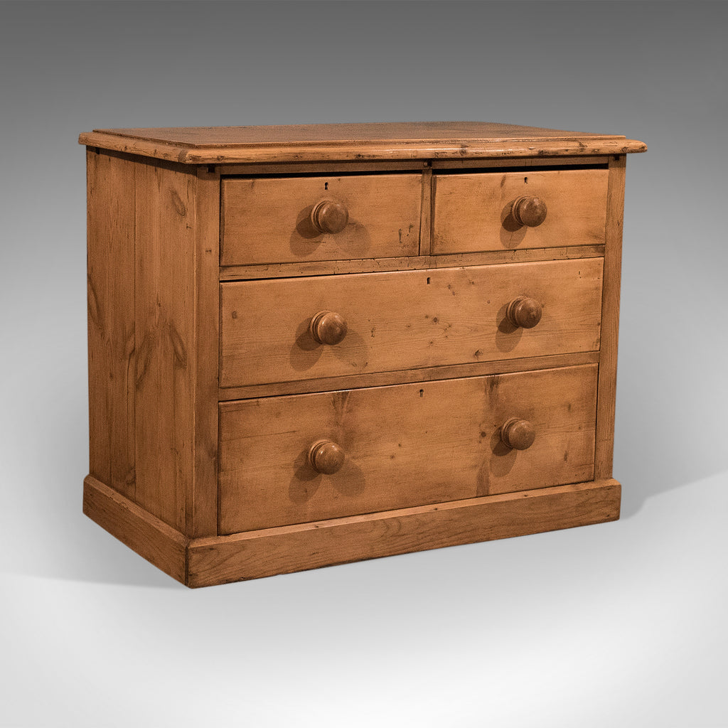 Antique Pine Chest of Drawers, English, Victorian, 19th Century, Circa 1890 - London Fine Antiques