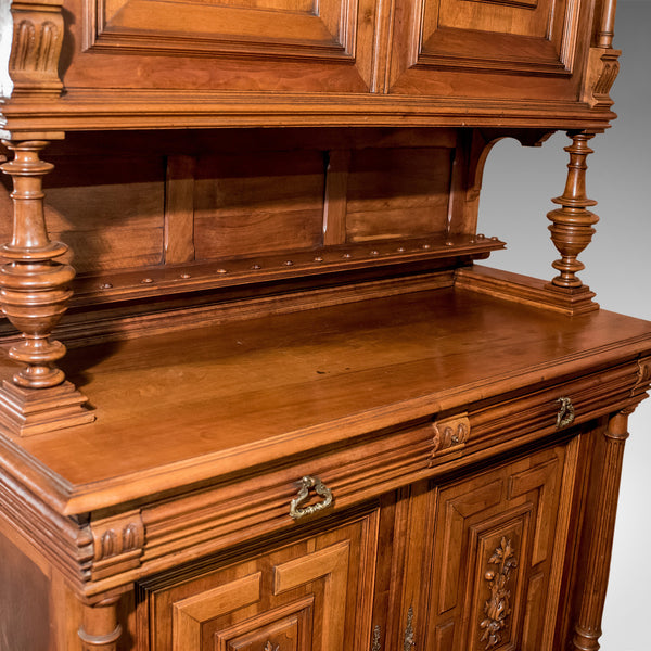 French Antique Show Cabinet, Victorian Cupboard Circa 1890 - London Fine Antiques
