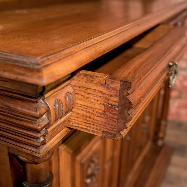 French Antique Show Cabinet, Victorian Cupboard Circa 1890 - London Fine Antiques