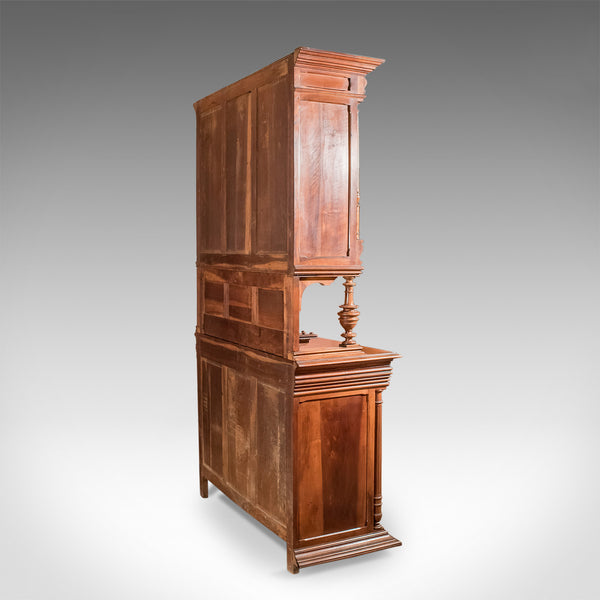 French Antique Show Cabinet, Victorian Cupboard Circa 1890 - London Fine Antiques