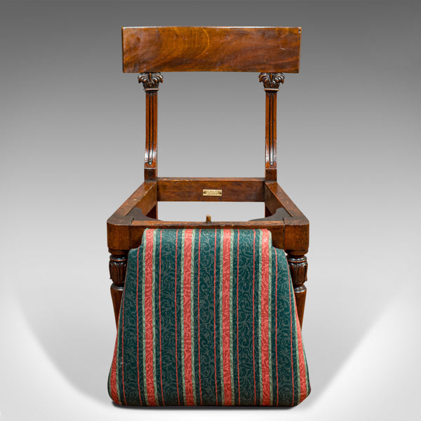 Antique Set of Six Dining Chairs, Mahogany Suite, Spillman and Co, Regency c1820 - London Fine Antiques