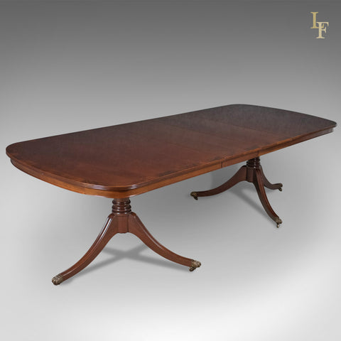 8-10 Seat Dining Table in Regency Taste, English, Mahogany, Harrods - London Fine Antiques