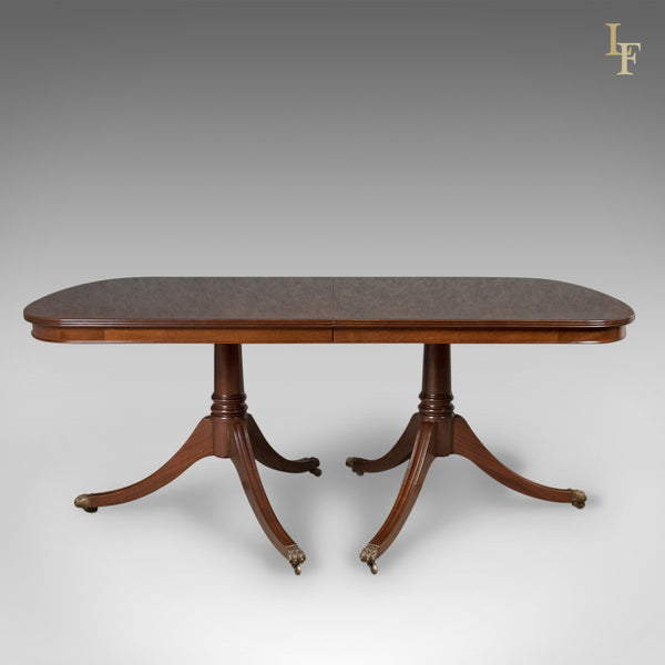 8-10 Seat Dining Table in Regency Taste, English, Mahogany, Harrods - London Fine Antiques