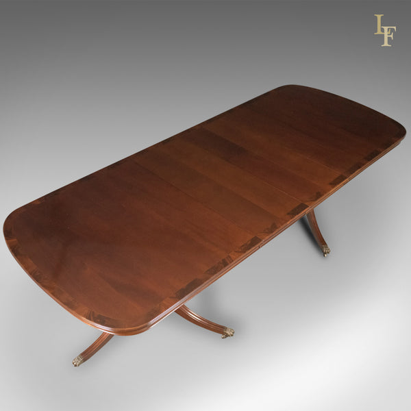8-10 Seat Dining Table in Regency Taste, English, Mahogany, Harrods - London Fine Antiques