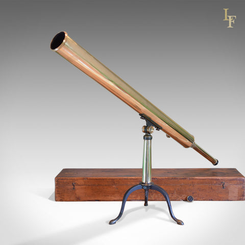 Antique Telescope, 2.75" Refracting Achromatic Library Scope, Early C19th - London Fine Antiques
