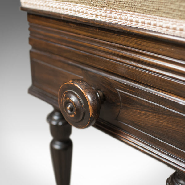 Adjustable Antique Piano Music Stool, English, Victorian, Brooks Ltd c.1880 - London Fine Antiques