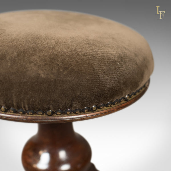 Adjustable Antique Piano Stool, Mahogany, Victorian, English c.1880 - London Fine Antiques