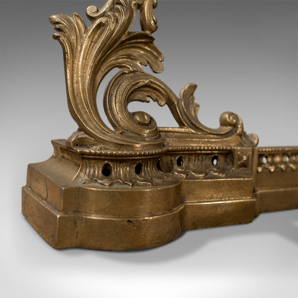 Adjustable Antique Fire Kerb, Victorian Fireside Fender, English Circa 1900 - London Fine Antiques
