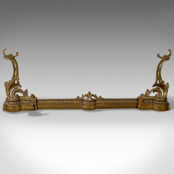 Adjustable Antique Fire Kerb, Victorian Fireside Fender, English Circa 1900 - London Fine Antiques