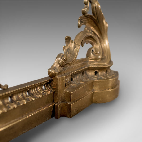 Adjustable Antique Fire Kerb, Victorian Fireside Fender, English Circa 1900 - London Fine Antiques