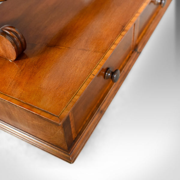 Adjustable Antique Toilet Mirror, English, Edwardian, Walnut Swing Frame c.1910 - London Fine Antiques