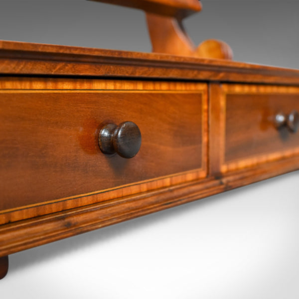 Adjustable Antique Toilet Mirror, English, Edwardian, Walnut Swing Frame c.1910 - London Fine Antiques