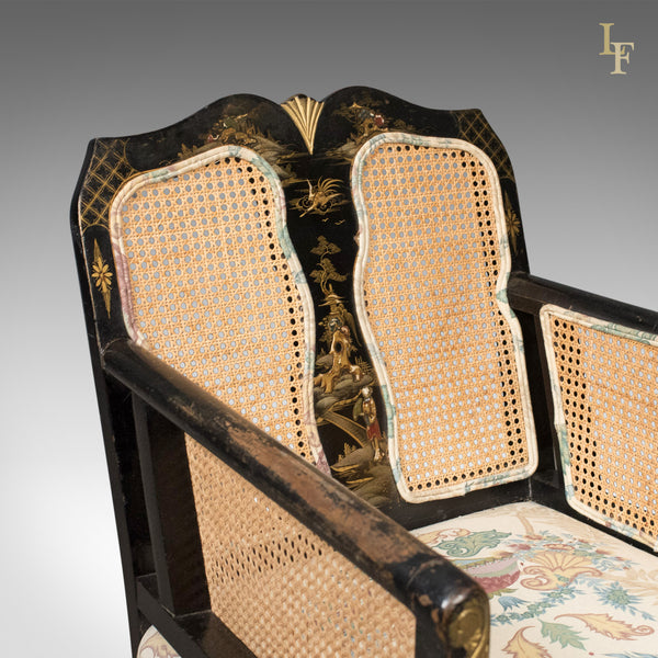 Aesthetic Movement Antique Conservatory Suite, Chinoiserie Bergere c.1890 - London Fine Antiques