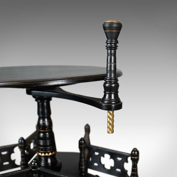 Aesthetic Period Reading Table, English, Victorian, Ebonised, Side, Circa 1880 - London Fine Antiques