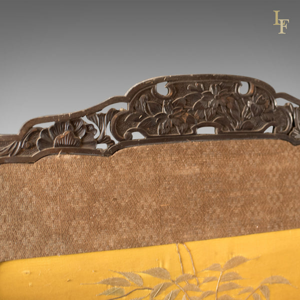 Antique 4 Fold Screen, Victorian Room Divider - London Fine Antiques