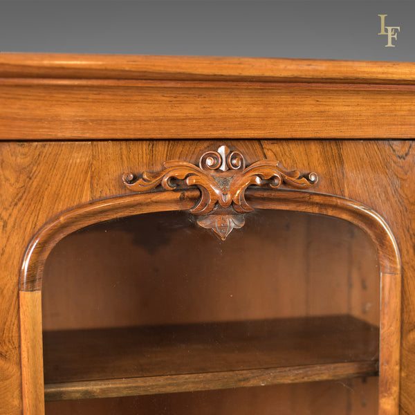 Antique Bookcase, Regency Rosewood Glazed Cabinet, c.1830 - London Fine Antiques