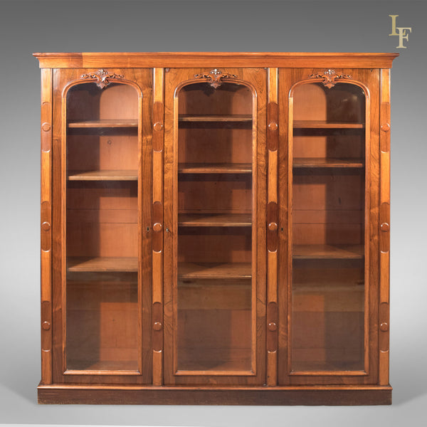Antique Bookcase, Regency Rosewood Glazed Cabinet, c.1830 - London Fine Antiques