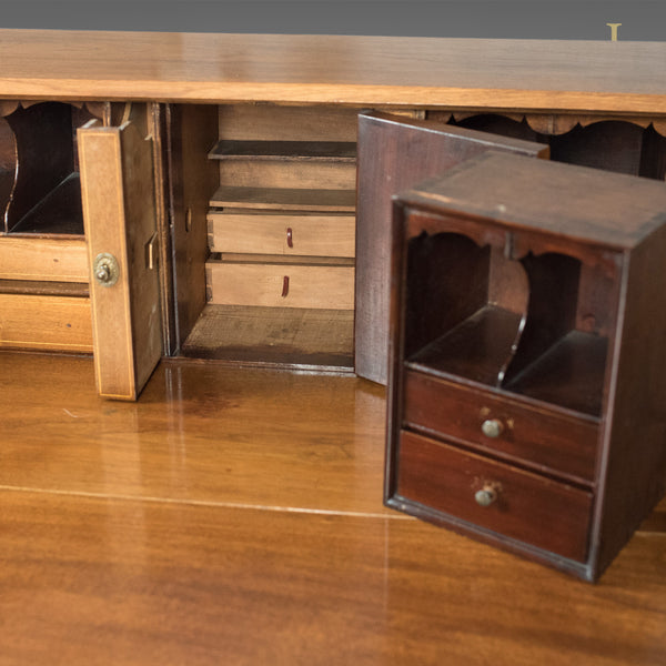 Antique Bureau, Victorian Walnut Desk, c.1900 - London Fine Antiques