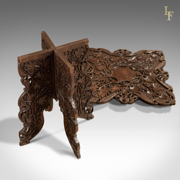 Antique Campaign Side Table, Anglo-Indian c.1900 - London Fine Antiques