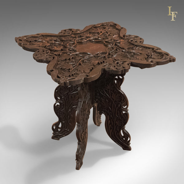 Antique Campaign Side Table, Anglo-Indian c.1900 - London Fine Antiques