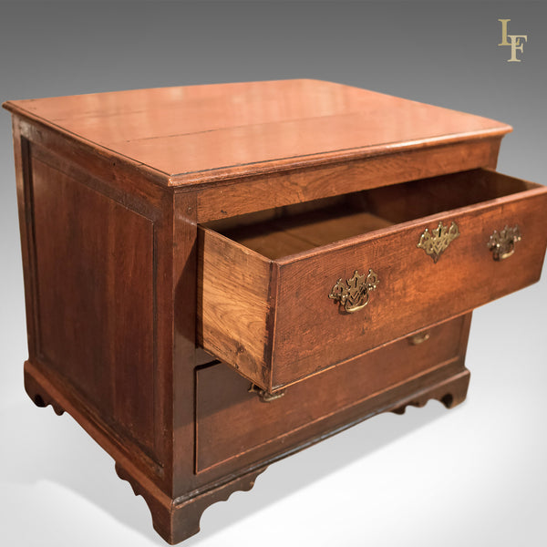 Antique Chest of Drawers, Georgian Squat Tallboy c.1750 - London Fine Antiques