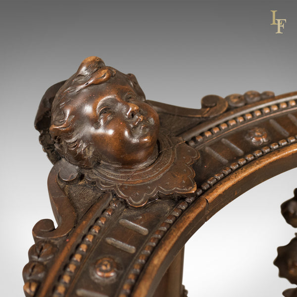 Antique Corner Armchair, Carved Victorian Chair c.1870 - London Fine Antiques